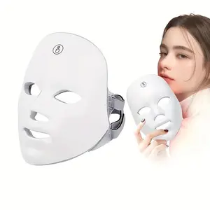 7 Color Light Mask, Home Photon Skin Care Beauty Mask, USB Charging, Electronic Face Mask Skincare Tool for Women, New Model Zm888