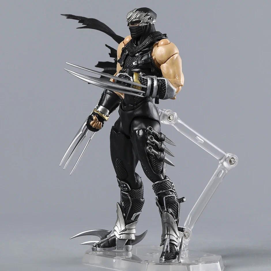 Revoltech Yamaguchi Ninja Gaiden Ryu Hayabusa 1/12 Scale Articulated Action Figure With Bonus Collectible Model For Game Fans