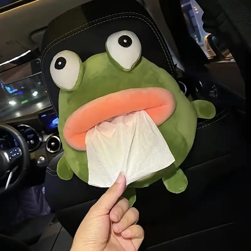 Cute Design Car Tissue Bag, Creative Hanging Car Tissue Holder, Car Tissue Box, Car Interior Decoration Accessories for Women & Men
