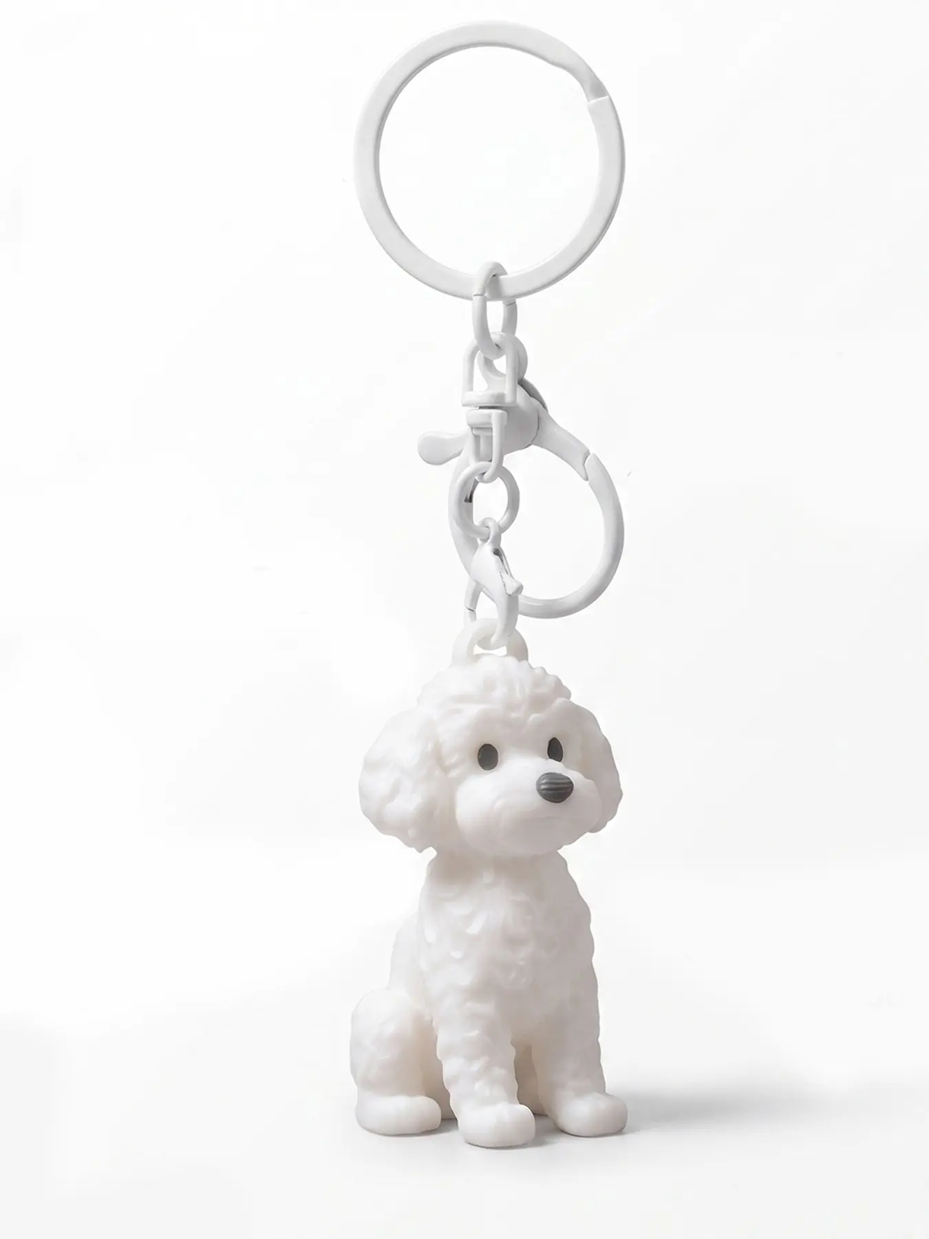 Poodle Keychain, Key Charms, Animal Keychain, Perfect Gift for Birthdays, Halloween, Christmas, Ideal for Dog Lovers, Festive Holiday Present, Best Choice for Pet Enthusiasts
