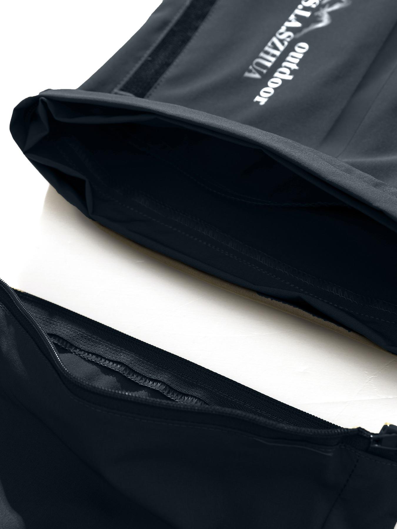 YYK brand Men's Zipper Design Pocket Waterproof & Windproof Outdoor Pants, Regular Fit Casual Detachable Leg Comfy Trousers for Outdoor Activities, Men's Bottoms for All Seasons