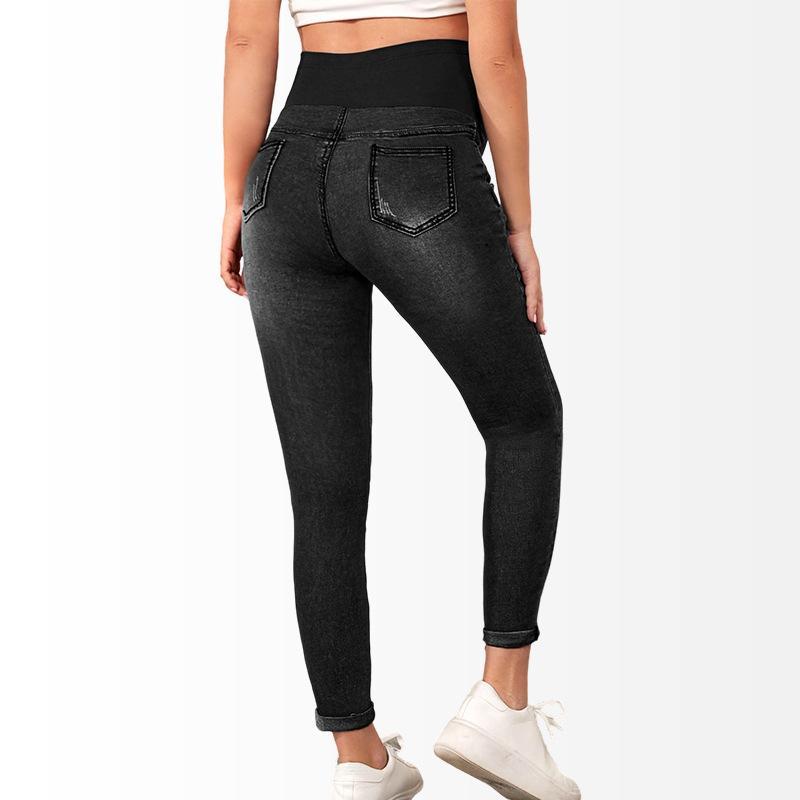 Women's Maternity Jeans Over Belly Skinny Denim Jeggings Comfy Stretch Pregnancy Pants