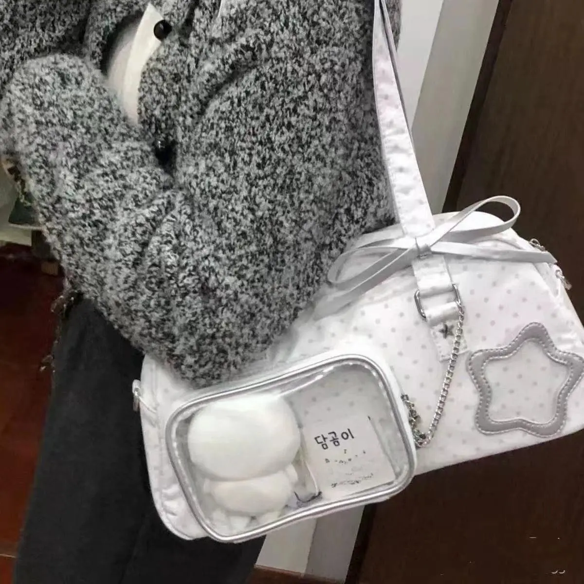 Dot Star Ita Bag Chain Crossbady Bolsos mujer Shoulder Underarm Bags for Woman Japanese Bolsas Large Capaci Bolsa Sac Femme
