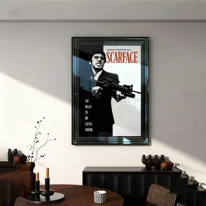 Scarface Movie Poster, 1 Count Unframed Retro Style Tony Montana Artwork, Graphic Prints, Wall Art, Home Decor, Print, Perfect Gift for Living Room, Sofa, Bed, Hallway, Bedroom, Office, Ornaments