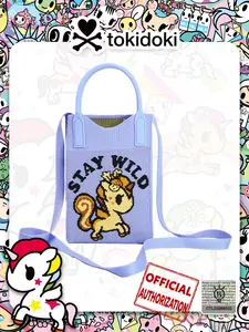 Tiktok Unisogno/donutella Licensed Woven Mini Phone Bag, Lightweight Crossbody/sling Unicorn Pattern, Girls' Small Handbag