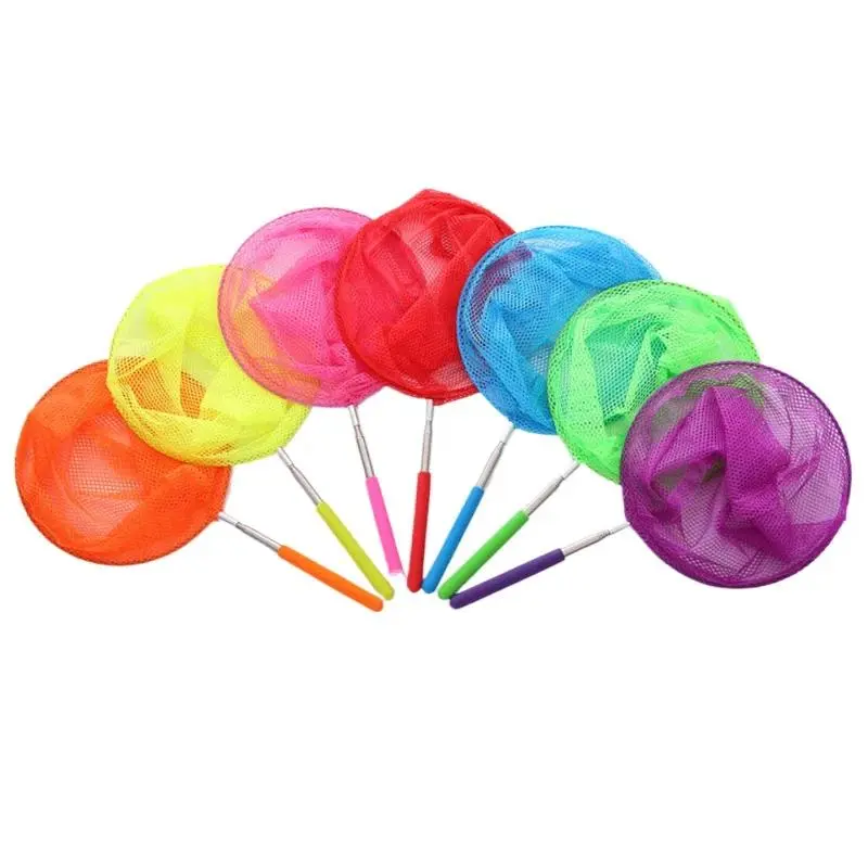 Retractable Fishing Net Insect Butterfly Dragonfly Net Outdoor Portable Fishing Net Children Fun Game Fishing Toys