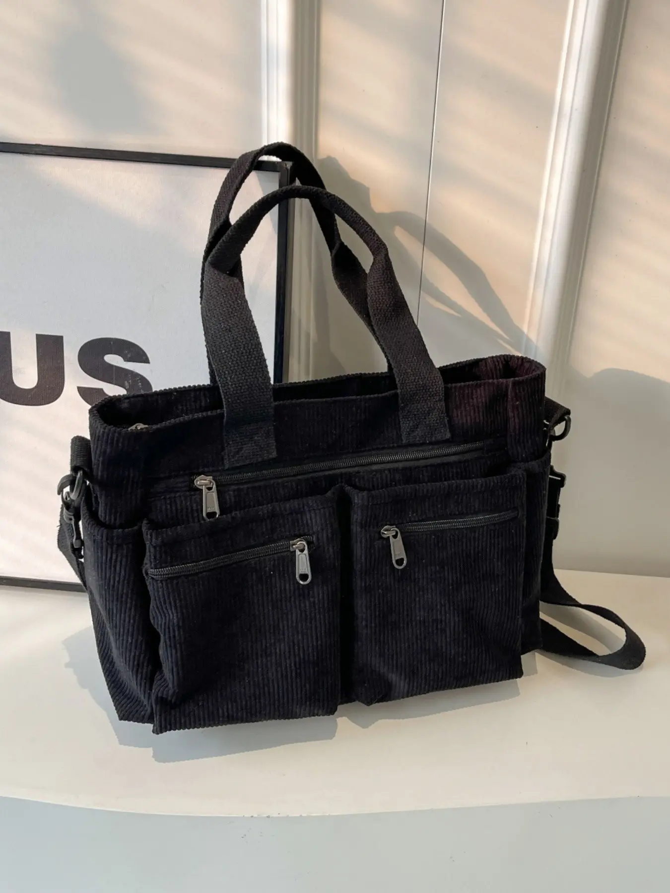 Fashion Multi-Pocket Design Women's Handbag, Large Capacity Portable Shoulder Bag, Side Pocket Mommy Bag, Crossbody Bag