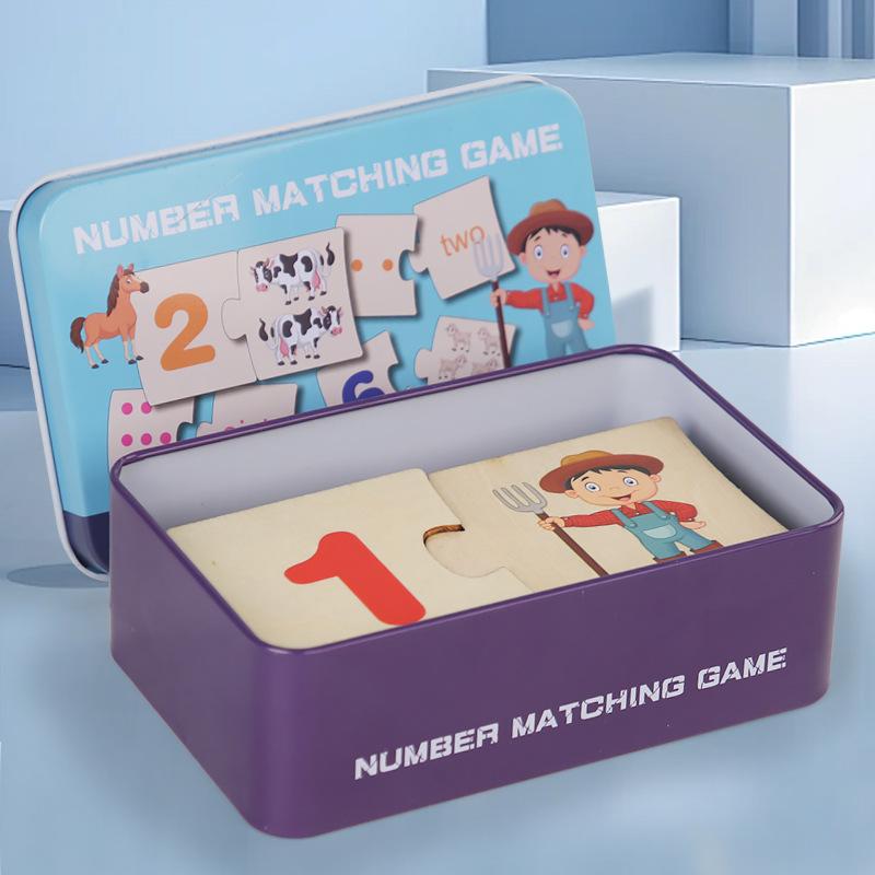 Number Matching Game, 1 Box Educational Number Deposition Toys, Arithmetic Teaching Aid Toy, Educational Toy for Kids, Perfect Gift for Boys & Girls