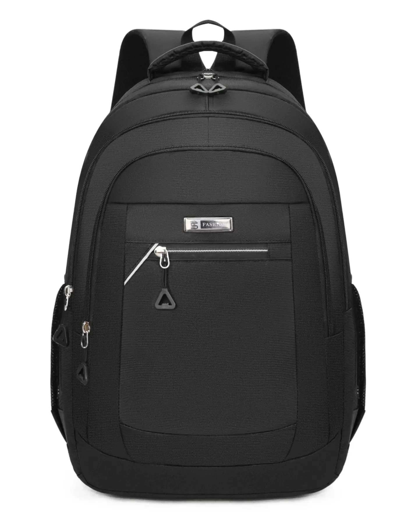 Large Capacity Waterproof Oxford Laptop Backpack, Unisex Multi Pockets School Travel Rucksack with Luggage Strap, Fits 15.6 Inch Notebook, Multi Compartment Daypack