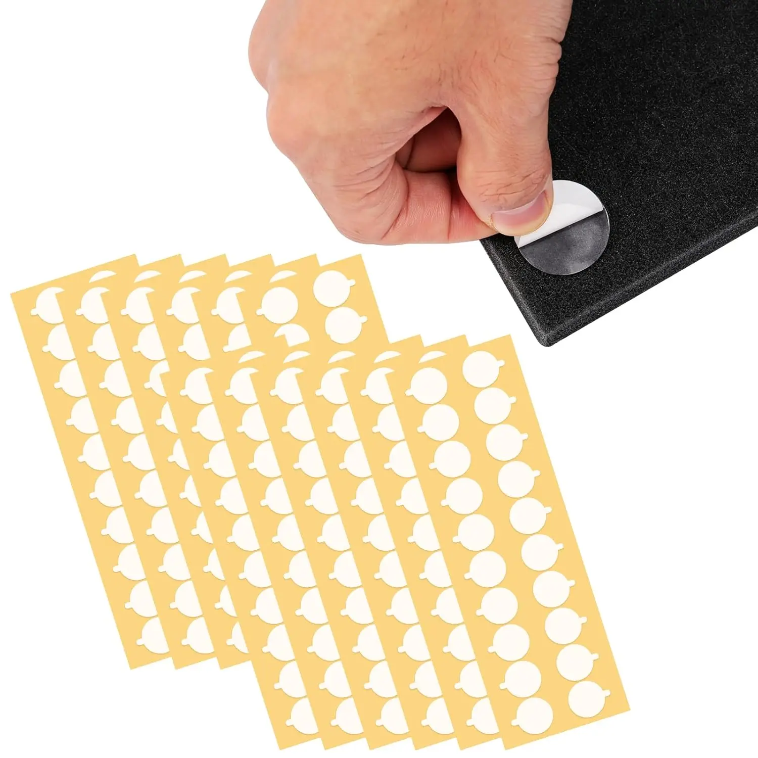 240 count Clear Nano Double Sided Sticky Dots Removable Adhesive Dots Double Sided No Trace Heavy Duty Glue for Dots Wall Mounting Crafts Party Decor and  Organizing Round Clear Pads
