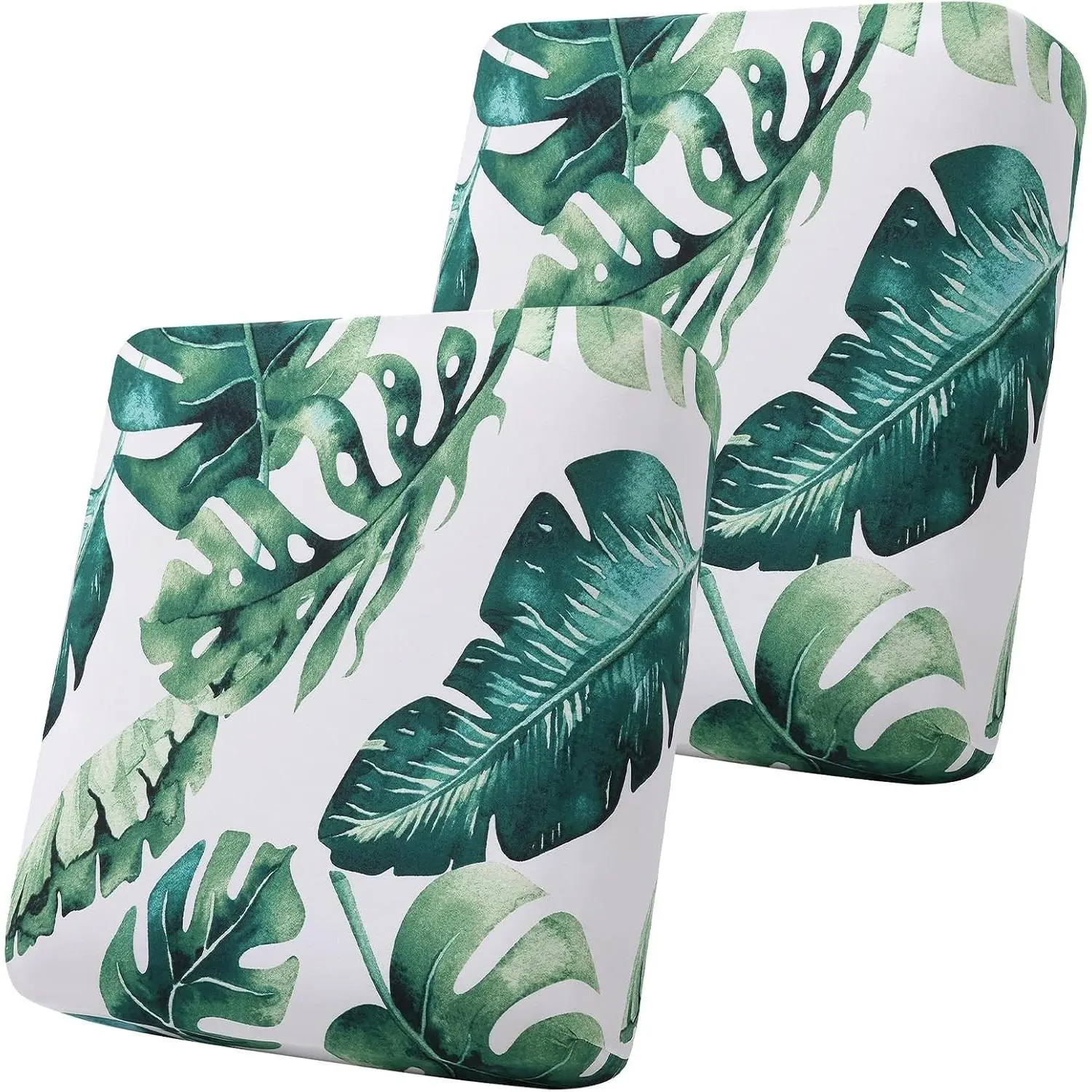 Printed Couch Cushion Covers, Stretch Soft Couch Covers for Sofa, Washable Non-Slip Sofa Slipcover Furniture Protector for Indoor and Outdoor (2 Pack, Green)