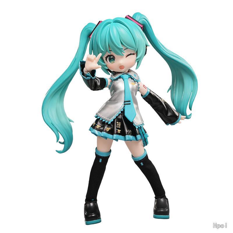 In Stock Original Brooke  Block Man Qiyu Edition Hatsune Official Server Ver. 14cm Anime Movable Doll Figure Ornament Model
