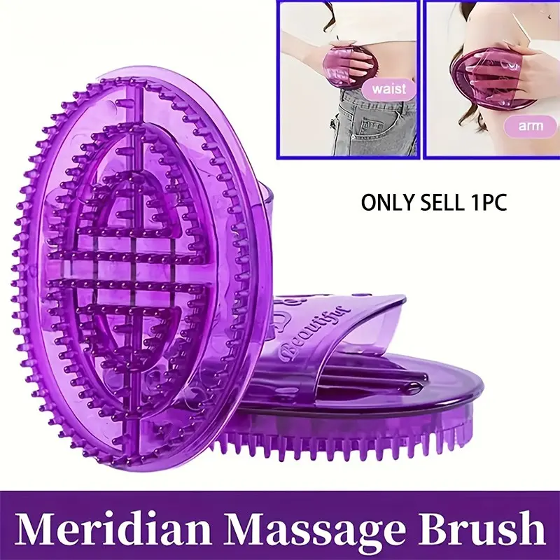 Massage Comb for Acupressure, Plastic Full Body Soft Bristles, Promotes Circulation, Relieves Muscle Tension, 1 Piece