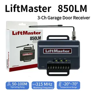 Liftmaster 850lm RF Receiver, Multi-Frequency 310/315/390mhz, Wireless Control Module, Compatible with 893max, 891lm, 893lm, 890max