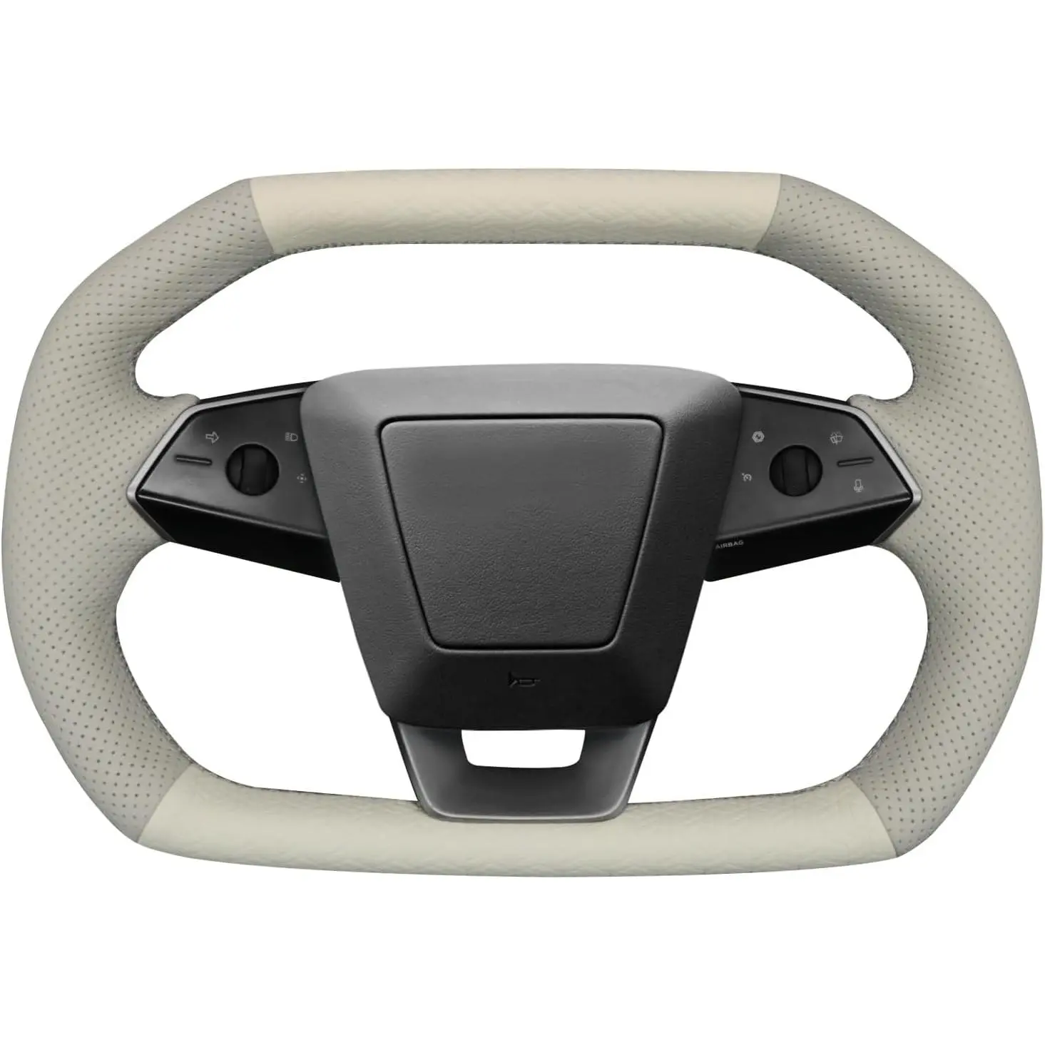 3：Beige Cube Leather&Light Gray Real Leather