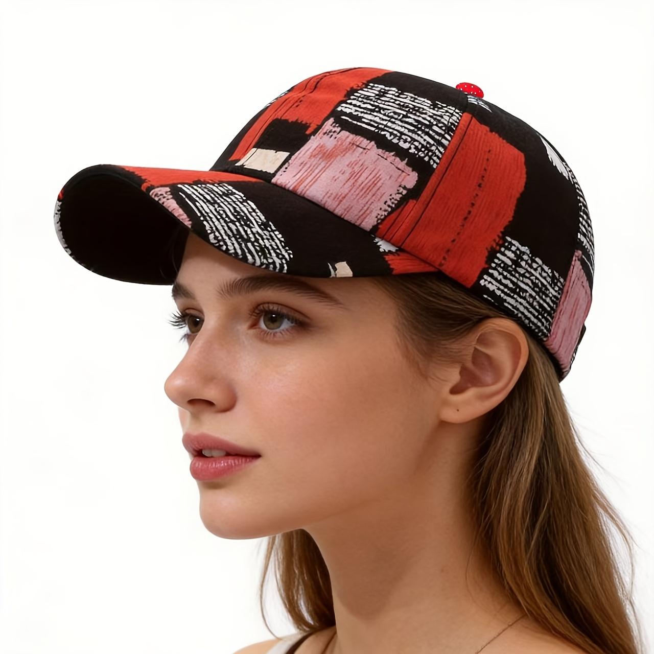 New Trendy Graffiti Checkered Unisex Baseball Cap