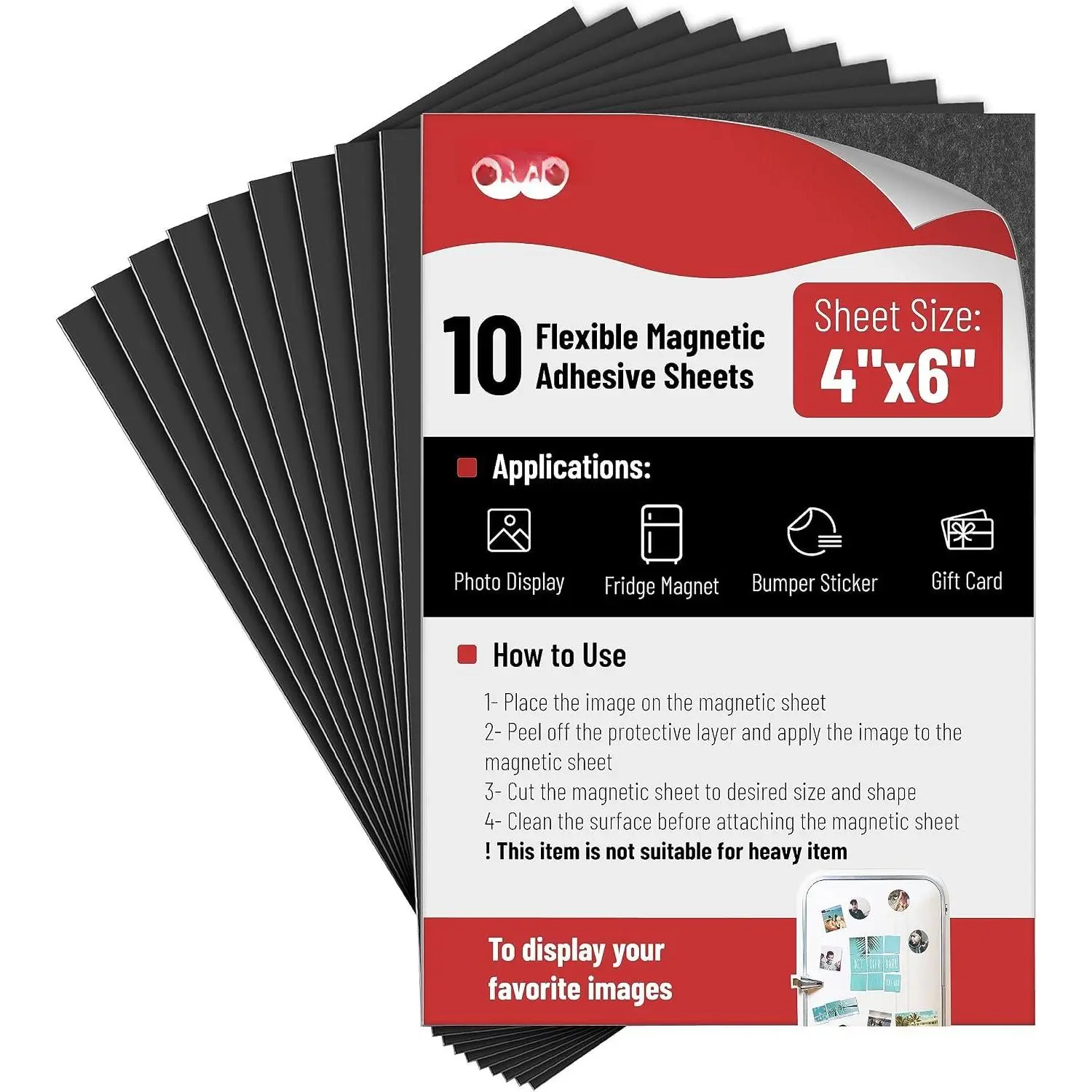 - Adhesive  Sheets, 4" x 6", 10 Pack | Cuttable Flexible  Sheets with Adhesive for Crafts Photos, Classroom Decorations, Easy Peel and Stickers for Planning