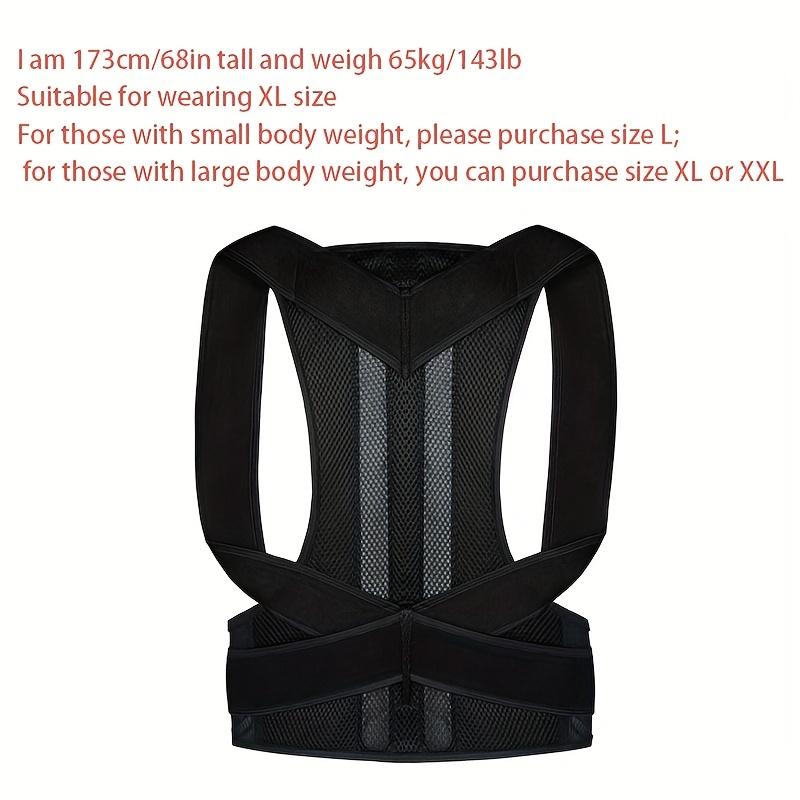 Ergonomic Posture Brace, Unisex-Comfortable Back Support-Humpback and Chest Containing Correction-Comfortable and Adjustable, Wear All Day