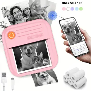Children's Instant Printing Camera. Mini and portable. A children's portable printer that can be used for taking notes, keeping diaries, learning to draw, etc. Suitable as birthday and New Year gifts.