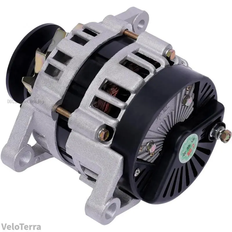 2000W Brushless Permanent Magnet Generator - Low RPM AC/DC Dual Use Alternator with Pure Copper-Cast Iron Coil, Aluminum Shell for Agricultural Vehicle Charging, Lighting (Tricycles, Tractors)