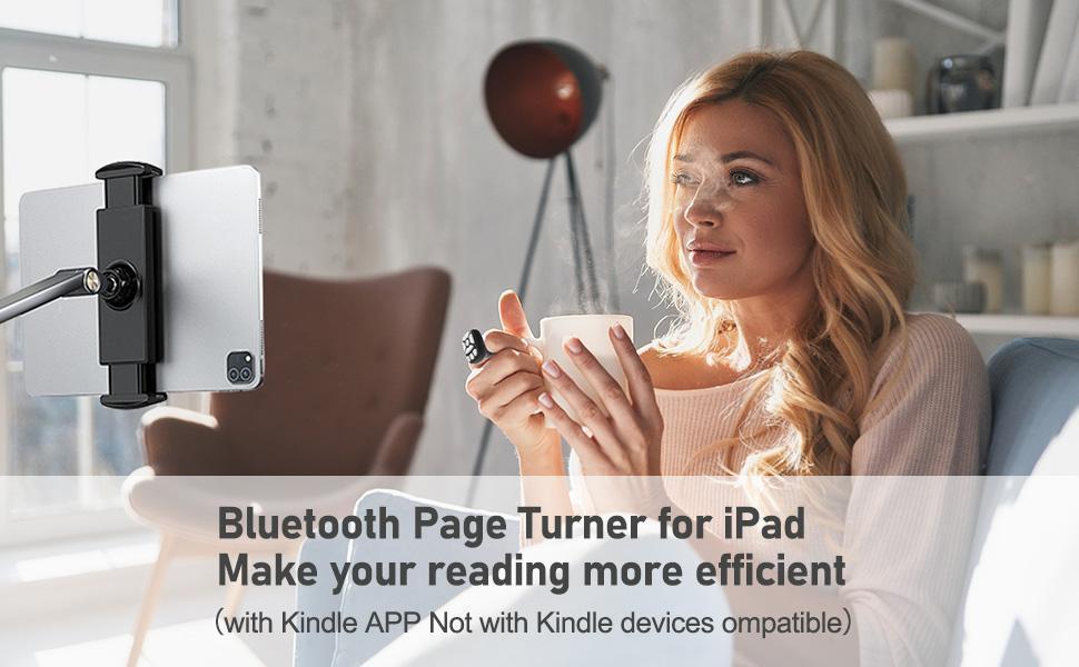 TikTok Scrolling Ring - Bluetooth Smartphone Remote for Hands-Free Scrolling | Universal Fit for iOS & Android Phones | Black Wearable Finger Controller