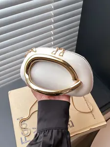 Women's Acrylic Clutch Bag, Elegant Solid Color Evening Chain Crossbody Bag, Perfect for Parties, Weddings, Graduation Balls