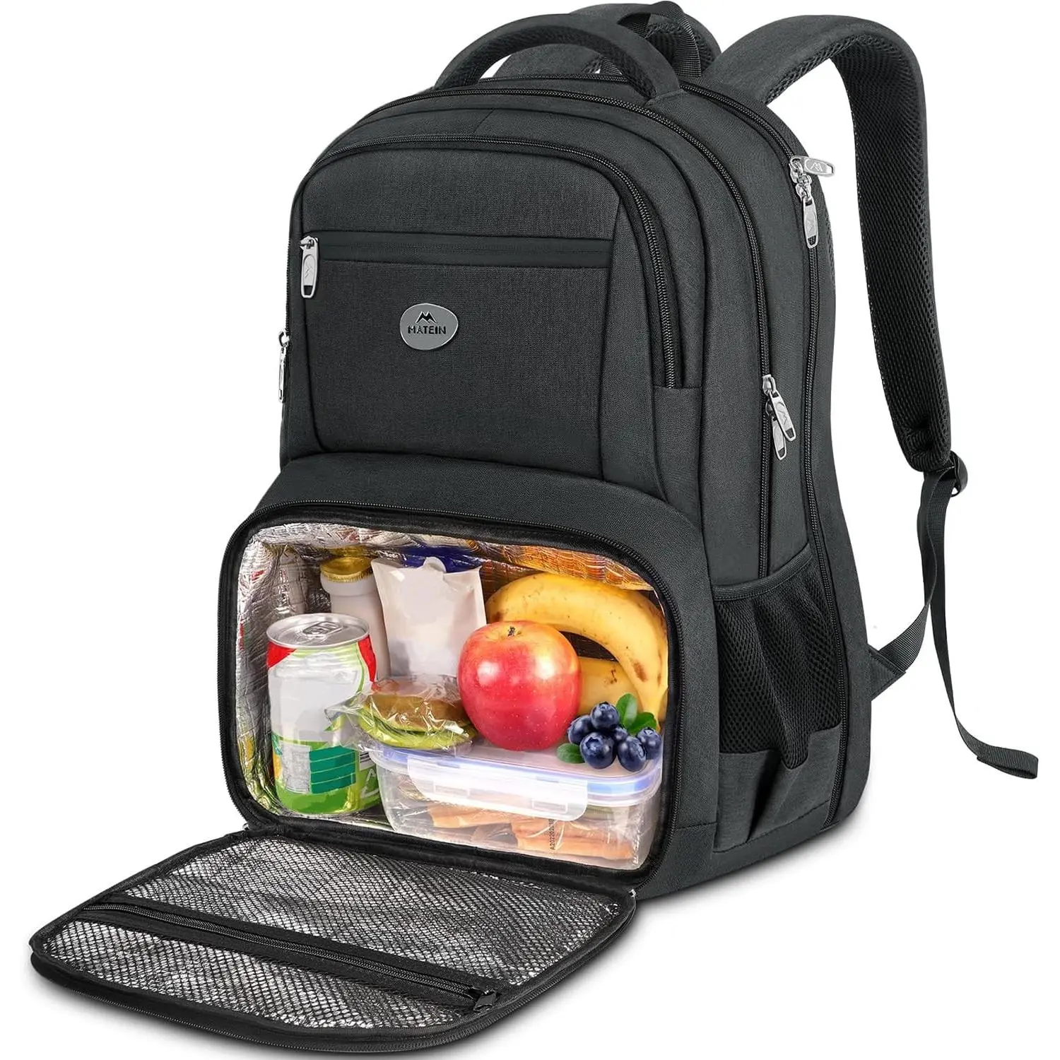MATEIN Lunch Backpack for Men, 17 Inch Work Bookbag with Laptop Compartment