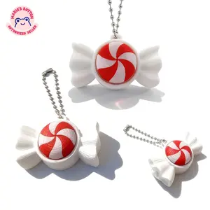Gift Her/Him Minttwist Candy Keychain, a 3D-Printed Fidget Clicker Keychain, Ideal Christmas, Halloween, Parties, Thanksgiving,'S Day