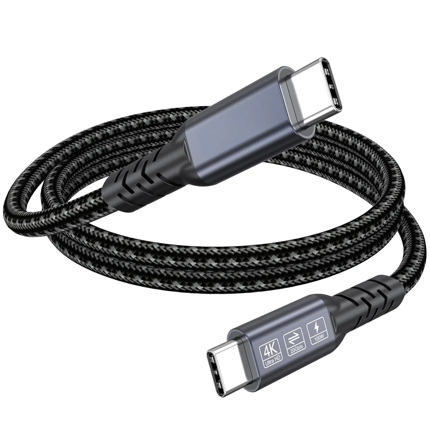 USB C   3FT, 4K@60Hz Display Video, USB C 3.2 Gen 2x2 with 20Gbps High Speed Data Transfer, 100W   Cord for , Laptop, Phone, Portable SSD, Dock