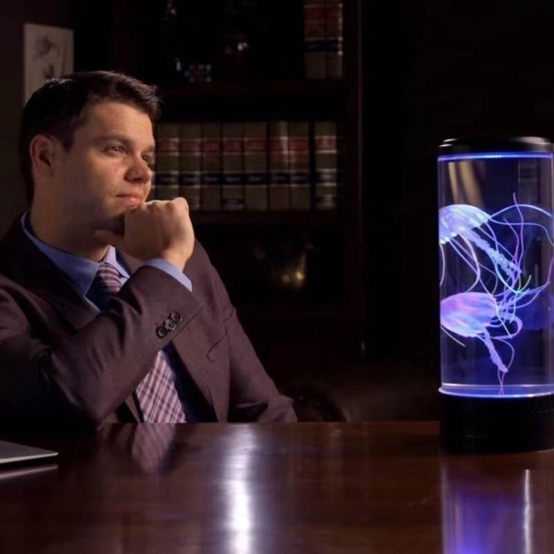 Yooma 1Pc Jellyfish Lamp USB Plug-in Colorful Color Changing ,Jellyfish Atmosphere Lamp Cross-border Night Light,Jellyfish Atmosphere Lamp Decor Colorful