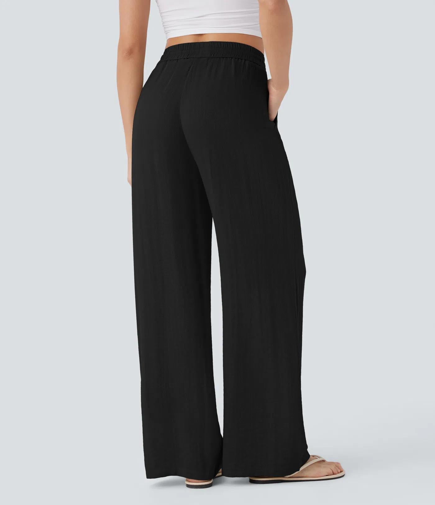 #halara#wide-leg pants#linen pants#highwaistedpants#casualtrousers#womensfashion#spring2026fashion#Travel Pants#everydayoutfit#pantswithpockets#flowypants#y2kfashion#athleisure