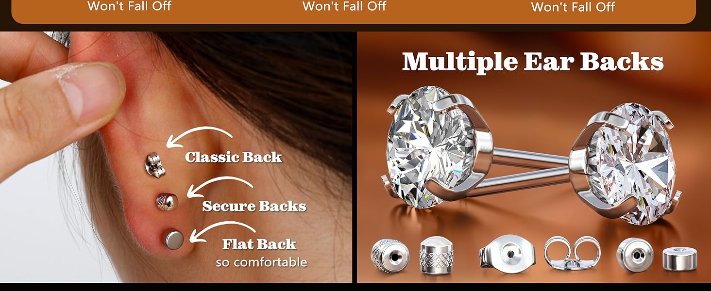 MILACOLATO G23 Titanium Threadless Flat Back Earrings-Hypoallergenic 6A Cubic Zirconia Earrings Studs for Men-Trendy 20G Flatback Push Pin Cartilage Earring for Helix Tragus Piercing MILACOLATO G23 Titanium Threadless Flat Back Earrings-Hypoallergenic 6A Cubic Zirconia Earrings Studs for Men-Trendy 20G Flatback Push Pin Cartilage Earring for Helix Tragus Piercing