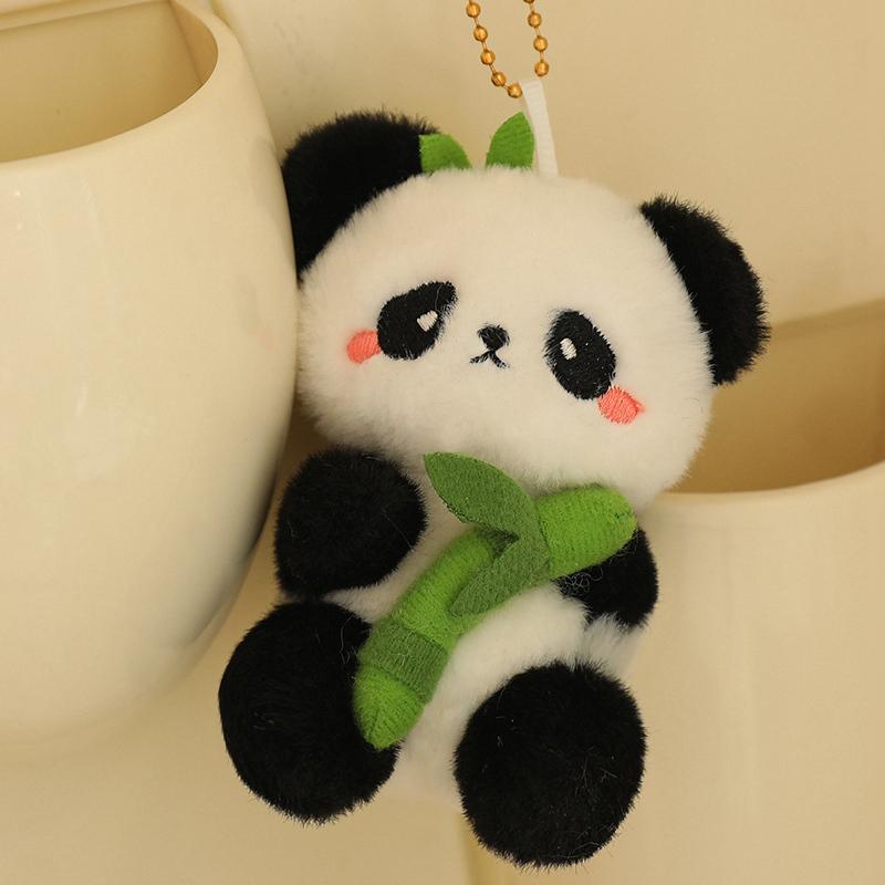 Cute Panda Design Plush Toy, Kawaii Stuffed Animals, 1 Count Panda Plush Toy with Bamboo Tube, Stuffed Animals Birthday Gift, Home Decor Ornament