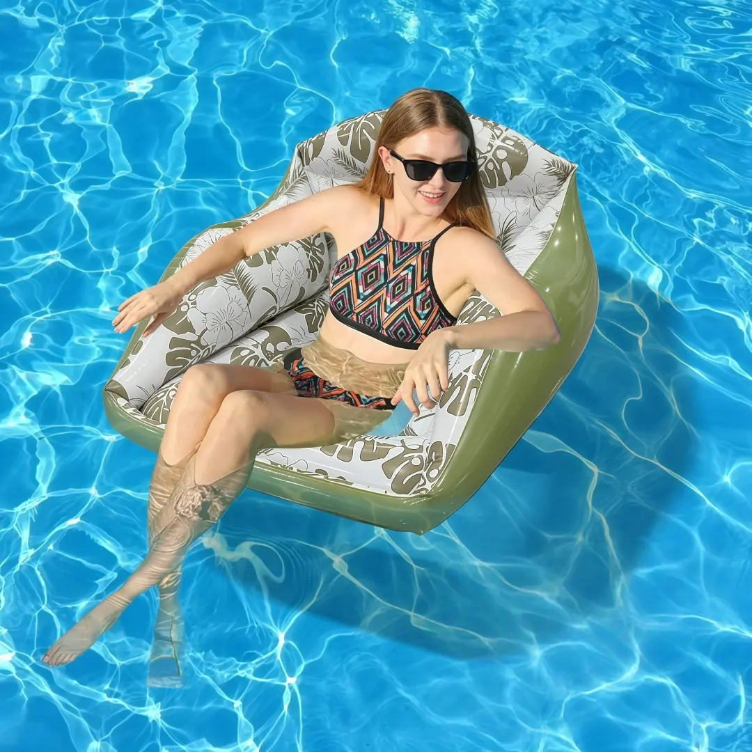 Pool Floats Adult,Floating Ergonomic Lounger,Foldable Pool Inflatables for Adults, Inflatable Pool Floaters | for Men Women Outdoor Holiday Beach Travel Party Lake River Poolside Water Games