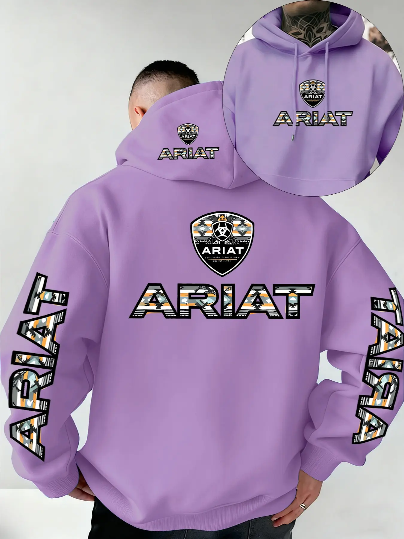 New Unisex Hooded Sweatshirt, Letter Print, Soft Stretch Knit Fabric, Standard Fit, Casual Daily Wear, Fun Style, Essential for Young Adults