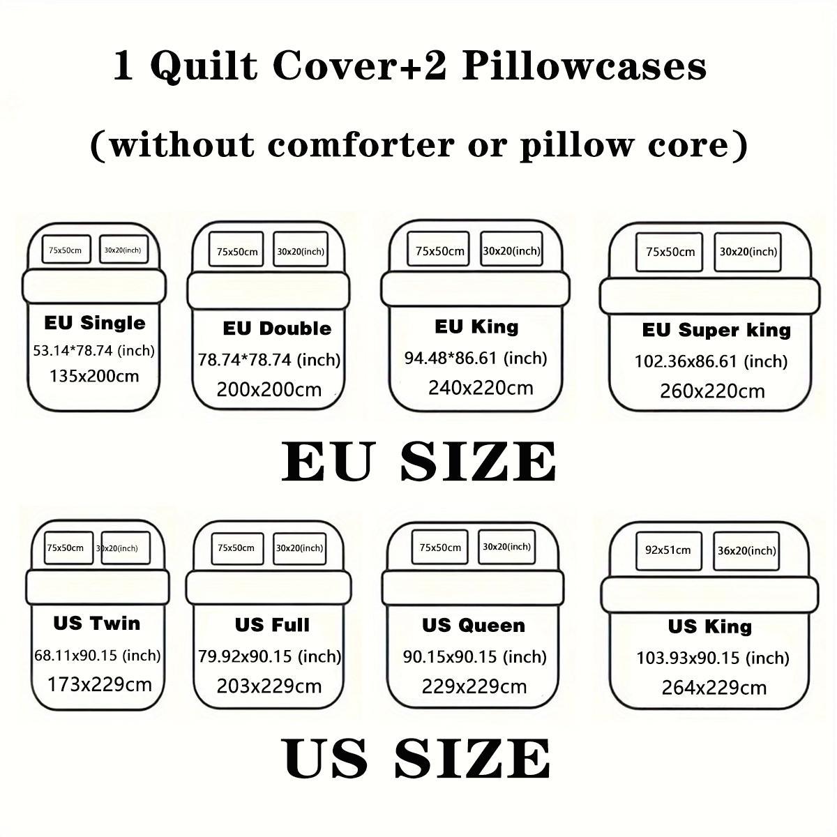 3pcs Cat sleeping pattern printed bedding set, 1 quilt cover and 2 pillowcases, breathable polyester fiber, suitable for all seasons, suitable for teenagers and adults' bedrooms, home decoration, Soft Bedding Set