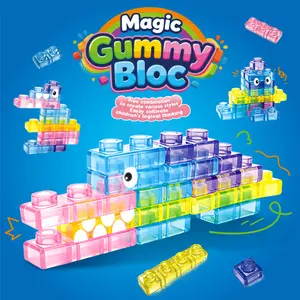 40 PCS Sensory Soft Building Blocks for Children, Kids Montessori Squishy Stacking Toy Set,Squeezable & Stretchable Early Learning Construction Playset,Puzzle Blocks for Creative Play