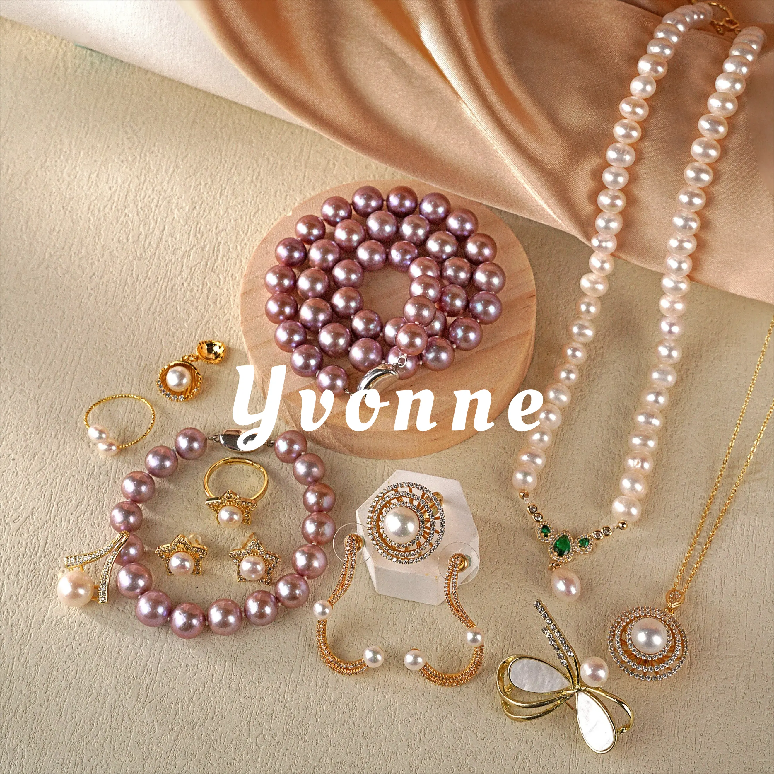 Real Pearl Jewelry Customize on Live Yvonne Design