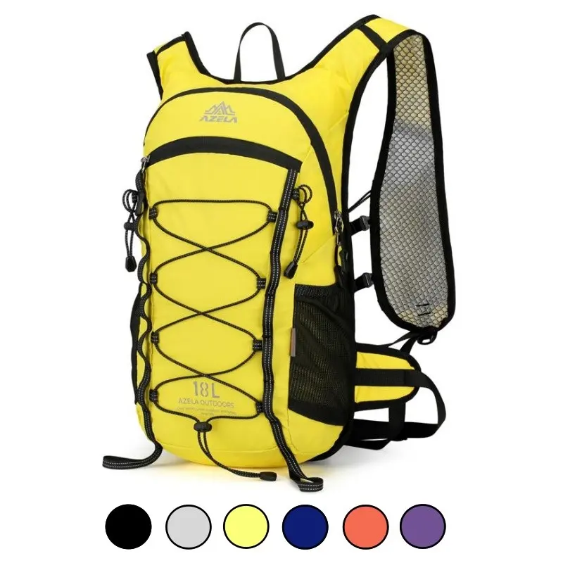 AZELA 18L Unisex Outdoor Sports Backpack, Ultralight Hiking Daypack, Breathable Running Bag, Waterproof for Travel Bike Climbing