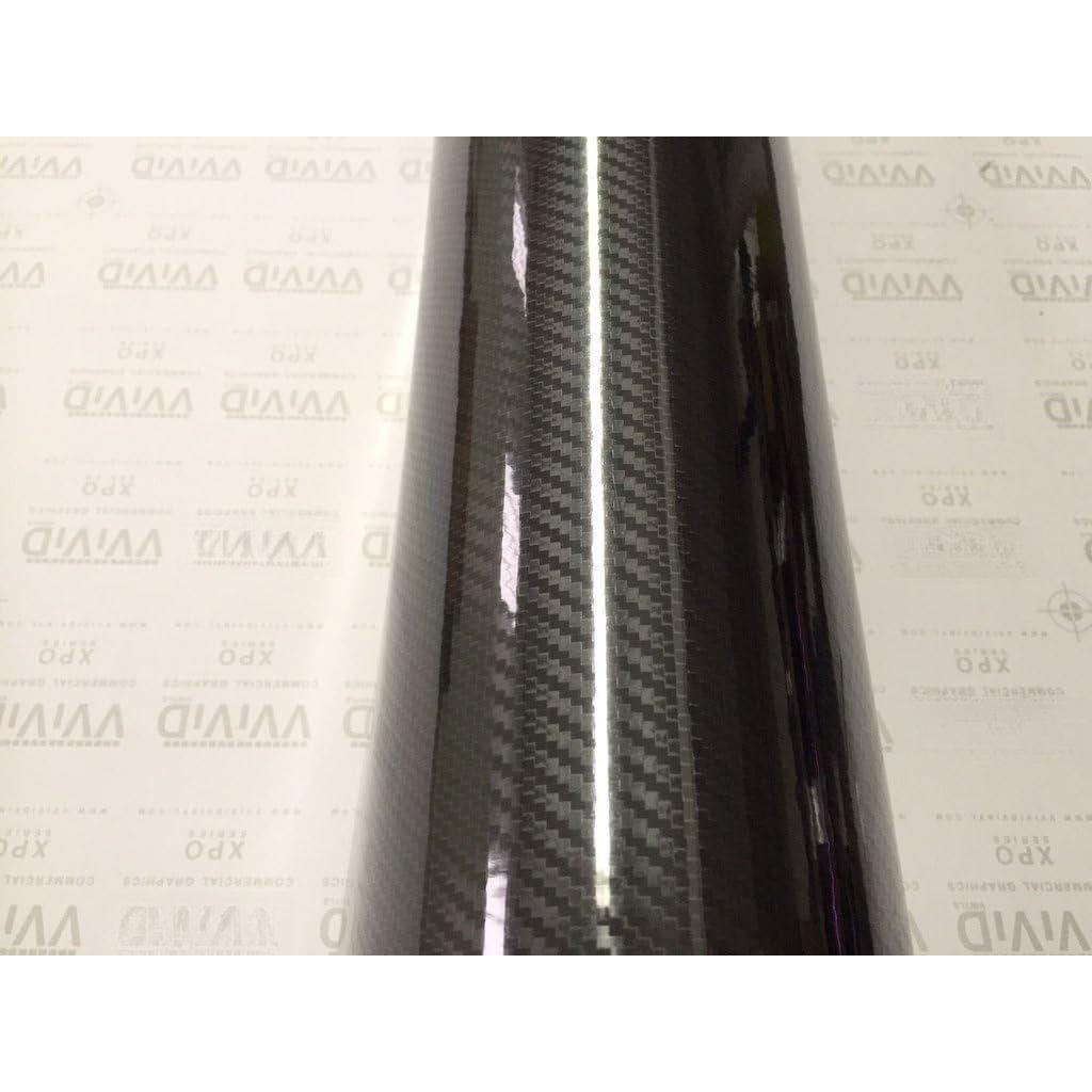 Epoxy High Gloss Black Carbon Vinyl Automotive Wrap Film DIY Easy to Install No Mess (2ft x 5ft)