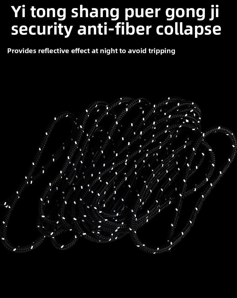 Outdoor camping tent windproof rope pulley adjuster