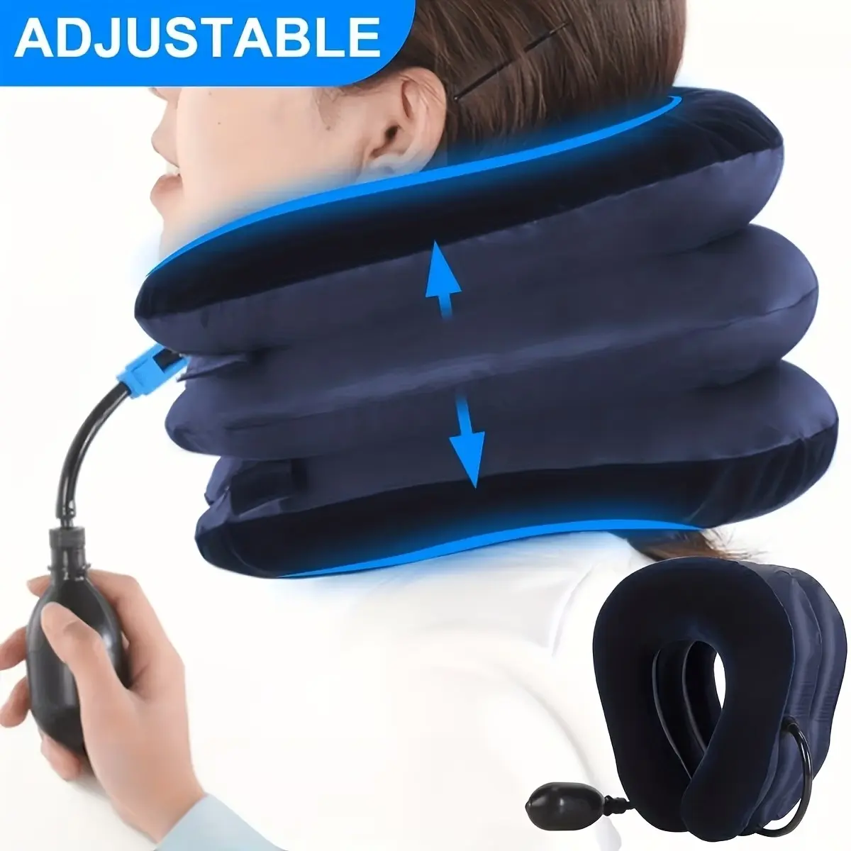 Inflatable Neck Stretch Pillow for Relief From Neck Discomfort and Stress, Perfect Gift for Friends and Family, Enhance Your Mood Anytime