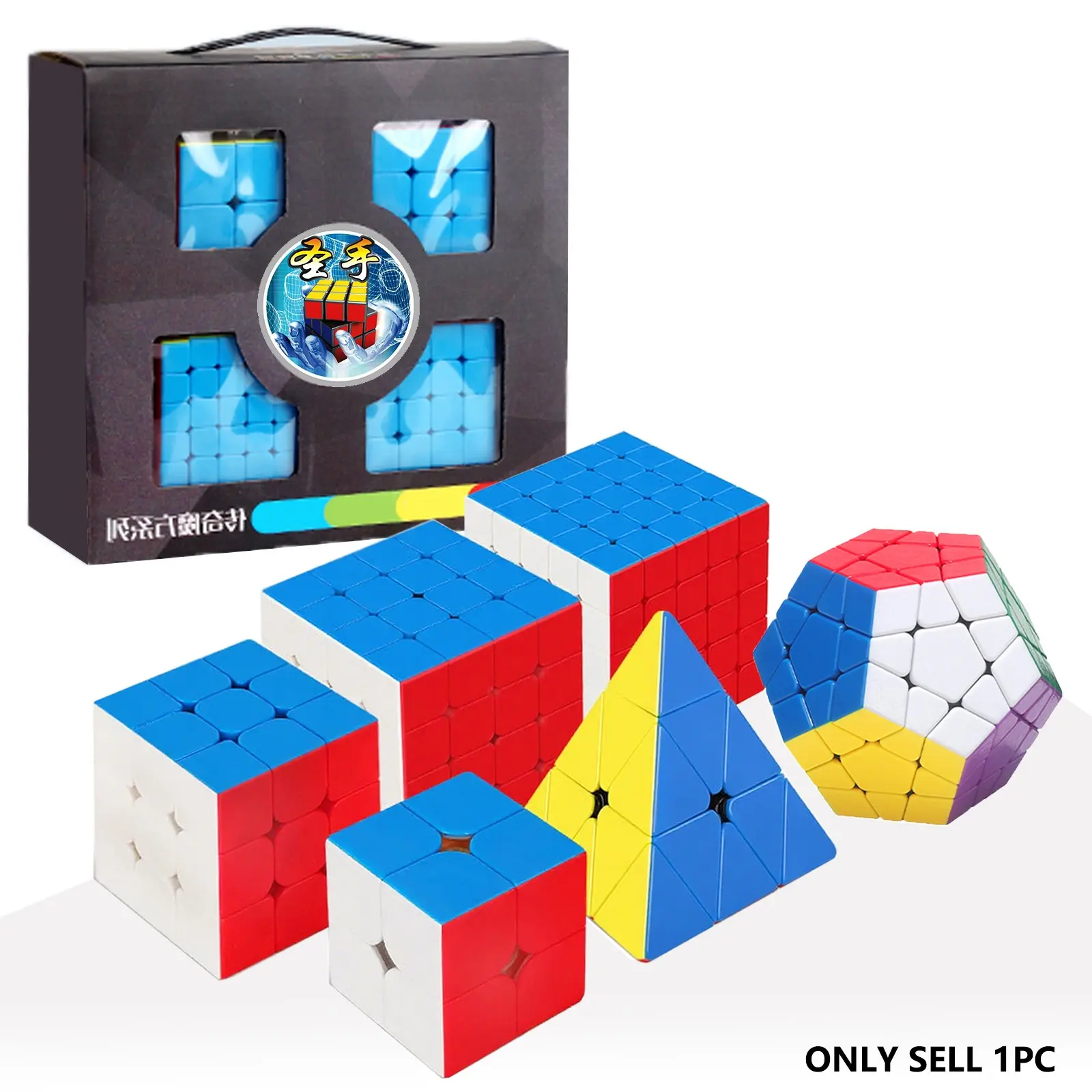 Sengso Speed Cube 3x3, Stickerless Magic Cube, Professional Fast Puzzle Cube, Ideal for Competition, Kids & Adults