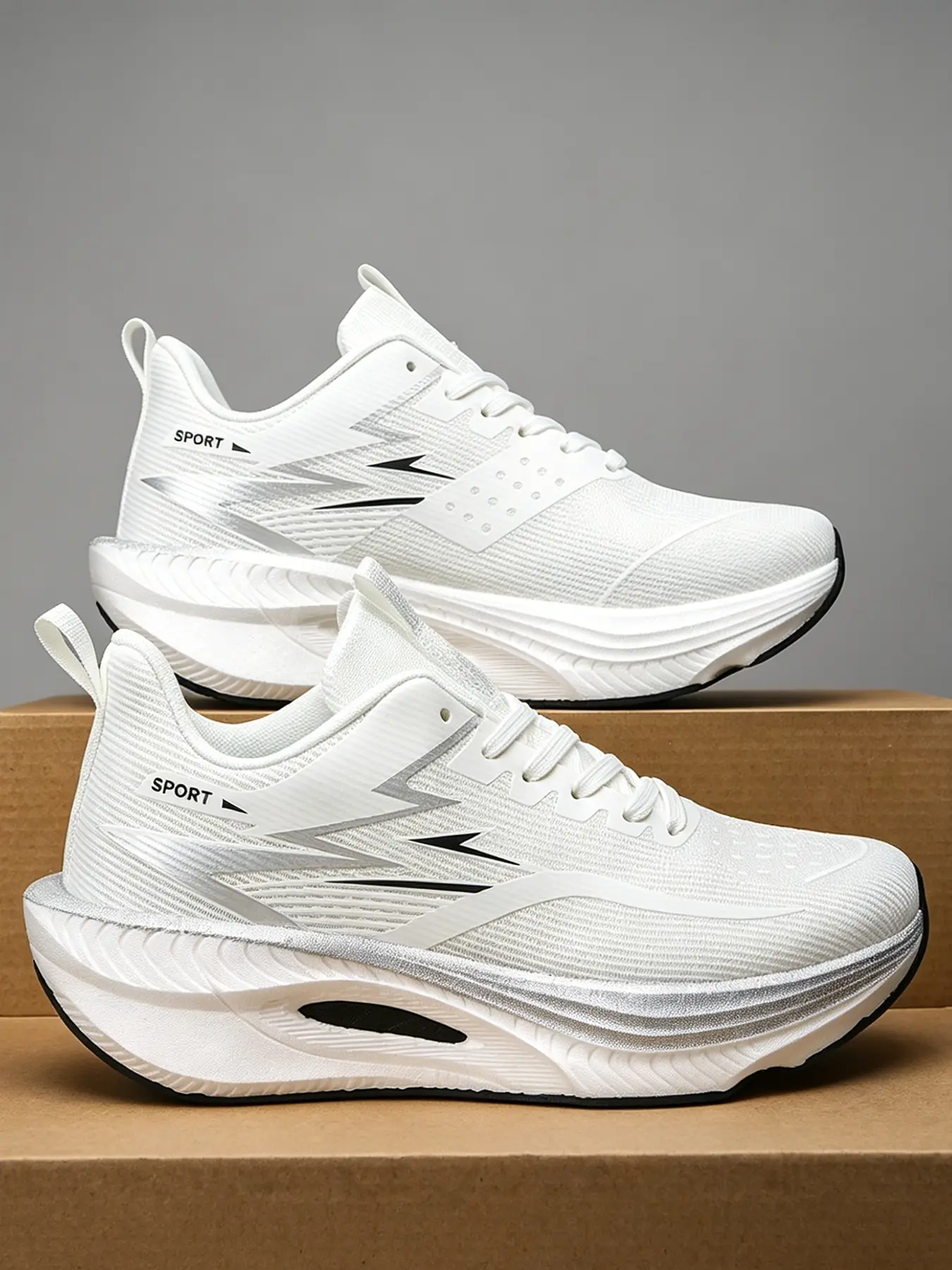 Couple Trendy Color Block Gradient Running Shoes, Lightweight Anti-Slip Mesh Sneakers for Students Daily Casual Jogging, Suitable for Daily Outfits & Outdoor Sports, Athletic Shoes