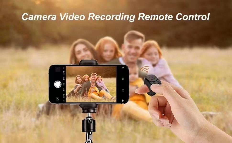 Tiktok Scrolling Ring Tiktok Remote Control Is Suitable for Iphone, iPad Bluetooth Page Turning Ring Roller, Both Camera Shutter, Short Video and Music Remote Control Function, Compatible with Ios and Android Phones