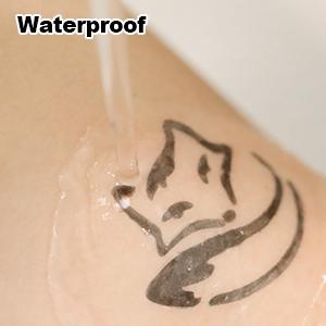 Temporary Tattoo Kit 8 Bottles Color Temporary DIY Tattoo Ink,105 Pcs Stencils Kit for Body Paint Fake Tattoos for Kids&Women (Black,Red,Green,Blue,Yellow,Purple,Brown,Orange) Water Proof Cosmetic