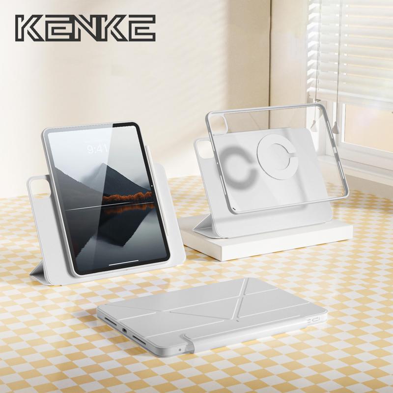KENKE 2 in 1 Tablet Case with Detachable Tablet Holder, 1 Count Adjustable Tablet Cover with Stand, Tablet Mount Stand, Tablet & Computer Accessories for iPad Mini 7 6 10th Gen 7 8 9 Pro 11 Inch