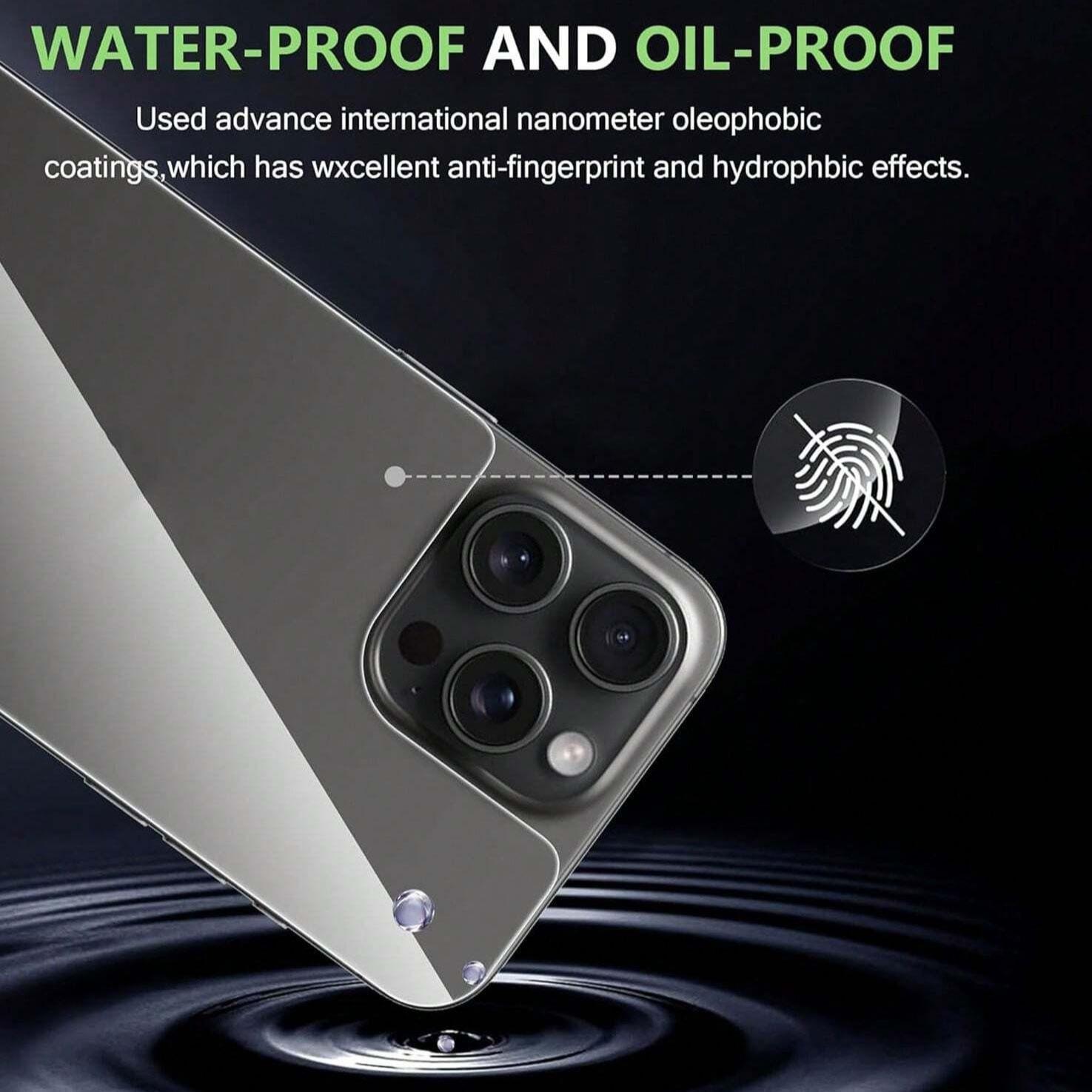 Tempered Glass Phone Back Screen Protector, 3 Counts Full Coverage Phone Back Screen Protective Film, Phone Accessories Compatible with iPhone, Smartphone, Cellphone