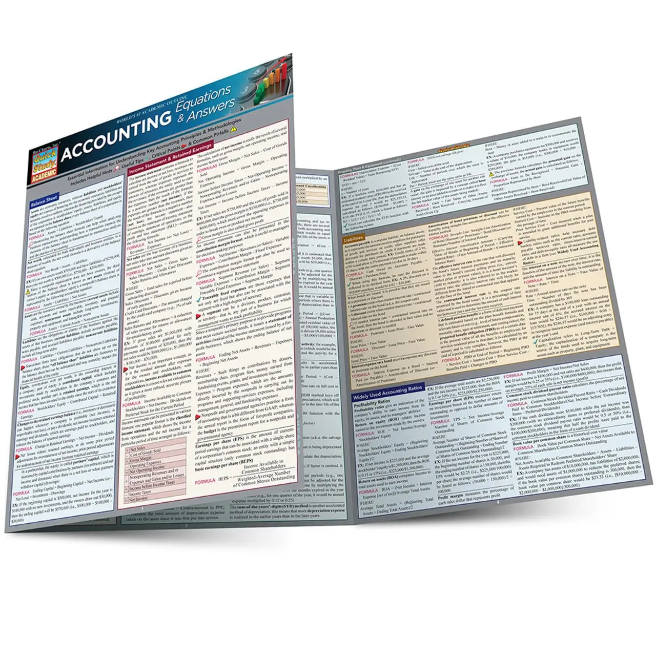 Accounting Equations & Answers: a QuickStudy Laminated Reference Guide