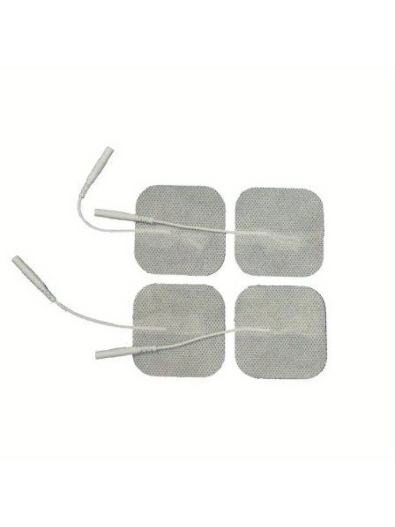 Medical Grade Electrode Pads, 40-Pack for Tens & EMS Machines, 2x2 Inch Squares, Cloth Topper, Ideal for Pain Relief Therapy